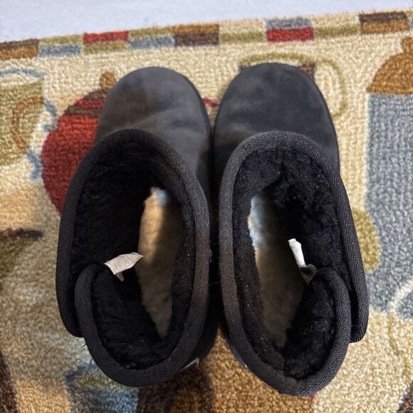 UGG Australia Black Girl 4 Snaps Sheepskin - Picture 2 of 6